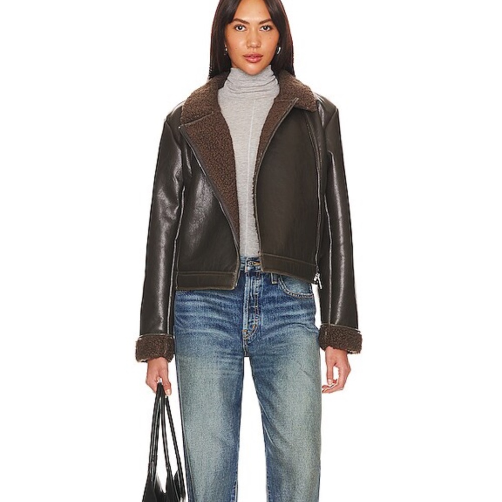 Spendid romy vegan leather jacket XS